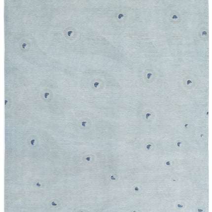 Overdye 7' 10" X 9' 10" Hand Knotted Wool Rug 7' 10" X 9' 10" (239 X 300) / Green / Wool