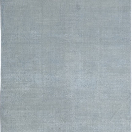 Overdye 7' 11" X 9' 2" Hand Knotted Wool Rug 7' 11" X 9' 2" (241 X 280) / Grey / Wool
