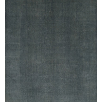 Overdye 9' 1" X 11' 8" Hand Knotted Wool Rug 9' 1" X 11' 8" (277 X 356) / Blue / Wool