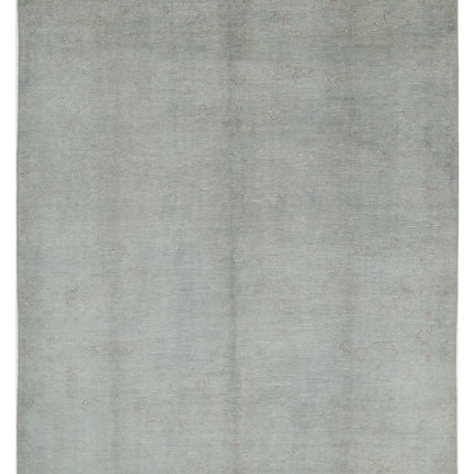 Overdye 7' 11" X 9' 11" Hand Knotted Wool Rug 7' 11" X 9' 11" (241 X 302) / Grey / Wool