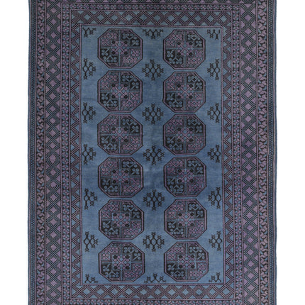 Revival 5' 8" X 8' 2" Hand Knotted Wool Rug 5' 8" X 8' 2" (173 X 249) / Blue / Wool
