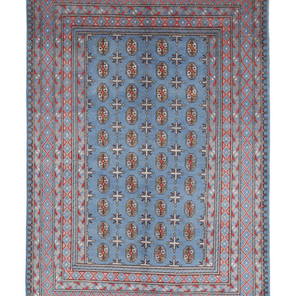 Revival 5' 7" X 8' 1" Hand Knotted Wool Rug 5' 7" X 8' 1" (170 X 246) / Blue / Wool