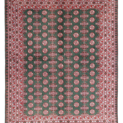 Revival 5' 11" X 7' 7" Hand Knotted Wool Rug 5' 11" X 7' 7" (180 X 231) / Green / Wool