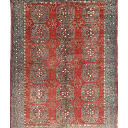 Revival 6' 8" X 9' 4" Hand Knotted Wool Rug 6' 8" X 9' 4" (203 X 284) / Red / Wool