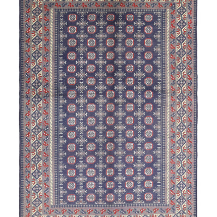 Revival 6' 5" X 9' 4" Hand Knotted Wool Rug 6' 5" X 9' 4" (196 X 284) / Blue / Wool