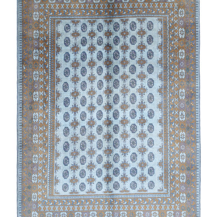 Revival 6' 10" X 9' 5" Hand Knotted Wool Rug 6' 10" X 9' 5" (208 X 287) / Blue / Wool