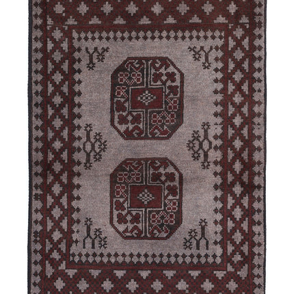 Revival 2' 7" X 3' 10" Hand Knotted Wool Rug 2' 7" X 3' 10" (79 X 117) / Grey / Wool