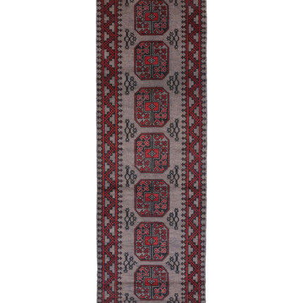 Revival 2' 7" X 9' 2" Hand Knotted Wool Rug 2' 7" X 9' 2" (79 X 280) / Grey / Wool