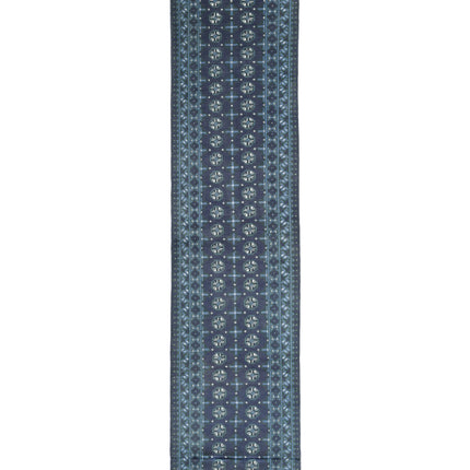 Revival 2' 9" X 12' 9" Hand Knotted Wool Rug 2' 9" X 12' 9" (84 X 389) / Blue / Wool