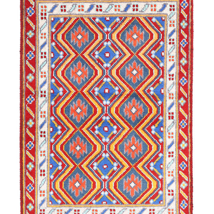 Revival 2' 9" X 3' 11" Hand Knotted Wool Rug 2' 9" X 3' 11" (84 X 119) / Multi / Wool