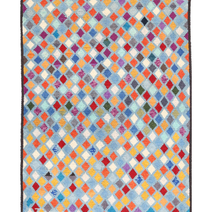 Revival 3' 4" X 4' 11" Hand Knotted Wool Rug 3' 4" X 4' 11" (101 X 150) / Multi / Wool