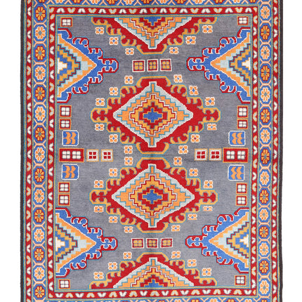 Revival 5' 8" X 7' 10" Hand Knotted Wool Rug 5' 8" X 7' 10" (173 X 239) / Grey / Wool