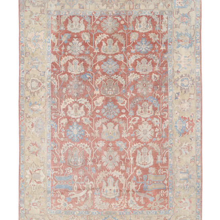 Samsun 10' 5" X 14' 8" Hand Knotted Wool Rug 10' 5" X 14' 8" (318 X 447) / Red / Wool