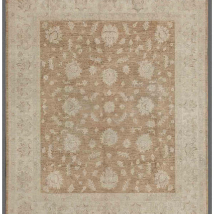 Serenity 8' 1" X 9' 8" Hand Knotted Wool Rug 8' 1" X 9' 8" (246 X 295) / Brown / Wool
