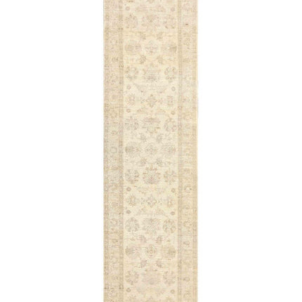Serenity 2' 7" X 9' 5" Hand Knotted Wool Rug 2' 7" X 9' 5" (79 X 287) / Ivory / Wool