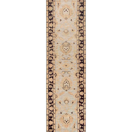 Serenity 2' 6" X 9' 8" Hand Knotted Wool Rug 2' 6" X 9' 8" (76 X 295) / Grey / Wool