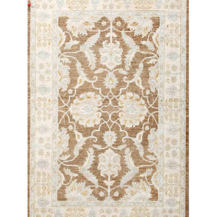 Serenity 4' 1" X 6' 3" Hand Knotted Wool Rug 4' 1" X 6' 3" (124 X 191) / Taupe / Wool