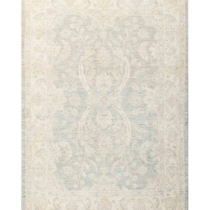 Serenity 5' 1" X 7' 3" Hand Knotted Wool Rug 5' 1" X 7' 3" (155 X 221) / Grey / Wool