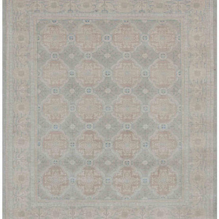 Serenity 8' 0" X 9' 0" Hand Knotted Wool Rug 8' 0" X 9' 0" (244 X 274) / Grey / Wool