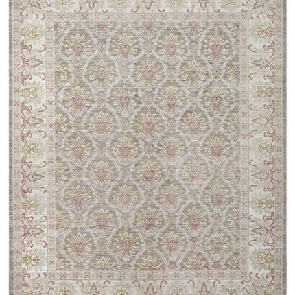 Serenity 8' 1" X 9' 9" Hand Knotted Wool Rug 8' 1" X 9' 9" (246 X 297) / Green / Wool