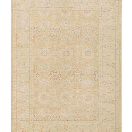 Serenity 6' 1" X 8' 7" Hand Knotted Wool Rug 6' 1" X 8' 7" (185 X 262) / Ivory / Wool