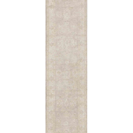 Serenity 2' 7" X 9' 3" Hand Knotted Wool Rug 2' 7" X 9' 3" (79 X 282) / Ivory / Wool