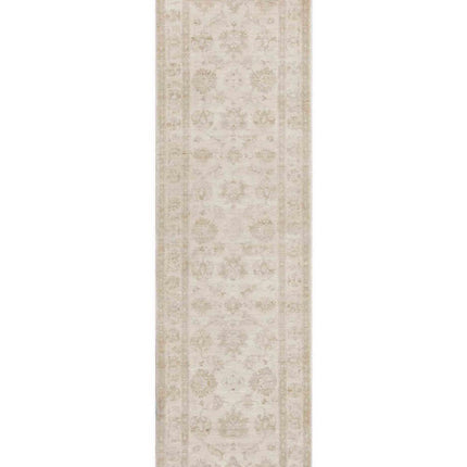 Serenity 2' 6" X 9' 0" Hand Knotted Wool Rug 2' 6" X 9' 0" (76 X 274) / Ivory / Wool