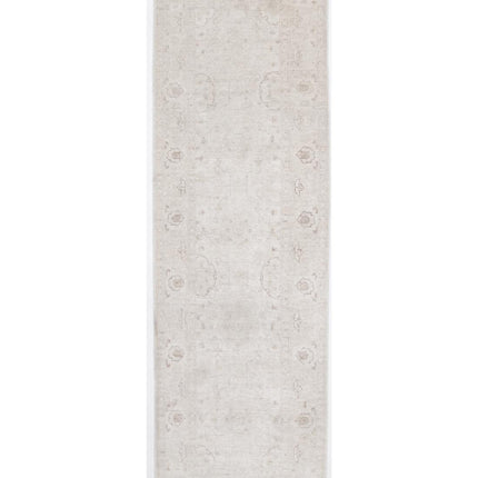Serenity 2' 11" X 9' 4" Hand Knotted Wool Rug 2' 11" X 9' 4" (89 X 284) / Ivory / Wool