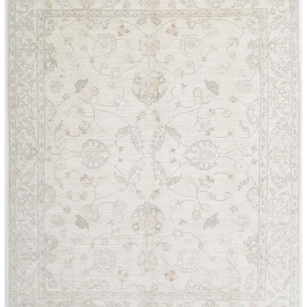 Serenity 7' 10" X 9' 8" Hand Knotted Wool Rug 7' 10" X 9' 8" (239 X 295) / Ivory / Wool