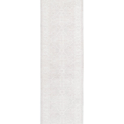Serenity 3' 0" X 10' 7" Hand Knotted Wool Rug 3' 0" X 10' 7" (91 X 322) / Grey / Wool