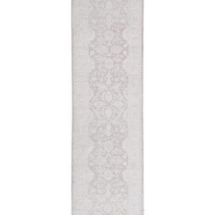 Serenity 3' 0" X 9' 6" Hand Knotted Wool Rug 3' 0" X 9' 6" (91 X 290) / Brown / Wool