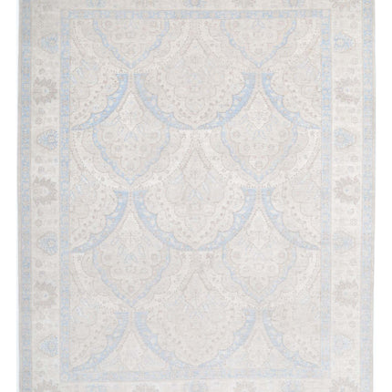 Serenity 9' 2" X 11' 5" Hand Knotted Wool Rug 9' 2" X 11' 5" (280 X 348) / Ivory / Wool