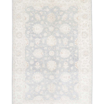 Serenity 6' 4" X 9' 10" Hand Knotted Wool Rug 6' 4" X 9' 10" (193 X 300) / Grey / Wool