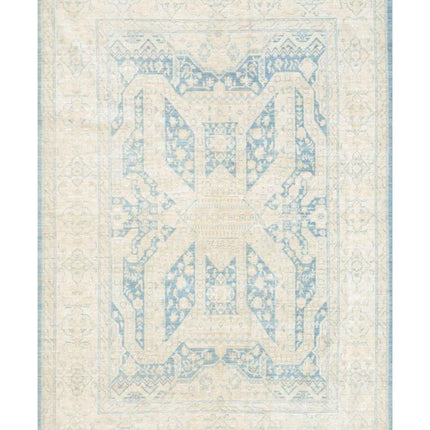 Serenity 6' 3" X 8' 8" Hand Knotted Wool Rug 6' 3" X 8' 8" (191 X 264) / Blue / Wool