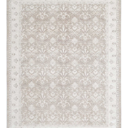 Serenity 8' 9" X 11' 8" Hand Knotted Wool Rug 8' 9" X 11' 8" (267 X 356) / Taupe / Wool