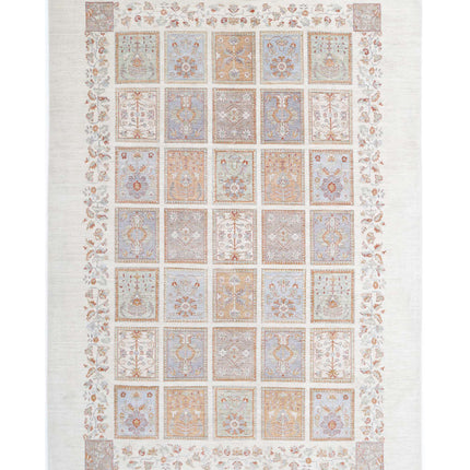 Serenity 8' 1" X 11' 10" Hand Knotted Wool Rug 8' 1" X 11' 10" (246 X 361) / Ivory / Wool