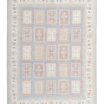 Serenity 8' 1" X 10' 11" Hand Knotted Wool Rug 8' 1" X 10' 11" (246 X 333) / Blue / Wool