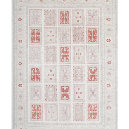 Serenity 9' 8" X 13' 8" Hand Knotted Wool Rug 9' 8" X 13' 8" (295 X 417) / Ivory / Wool