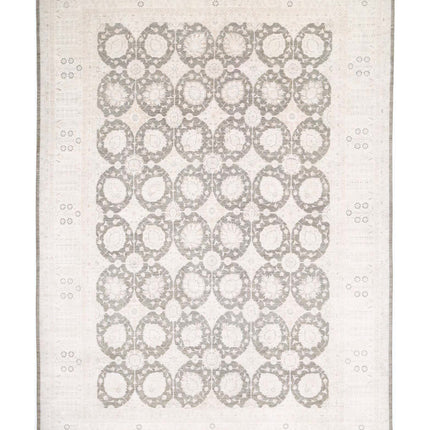 Serenity 12' 3" X 17' 8" Hand Knotted Wool Rug 12' 3" X 17' 8" (373 X 539) / Brown / Wool