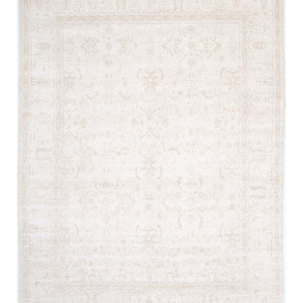 Serenity 13' 5" X 17' 7" Hand Knotted Wool Rug 13' 5" X 17' 7" (409 X 536) / Ivory / Wool