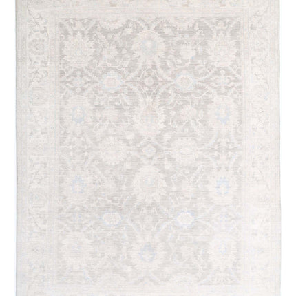 Serenity 8' 4" X 11' 1" Hand Knotted Wool Rug 8' 4" X 11' 1" (254 X 338) / Ivory / Wool