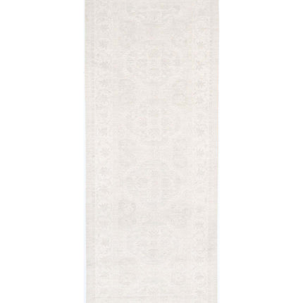 Serenity 5' 2" X 15' 0" Hand Knotted Wool Rug 5' 2" X 15' 0" (158 X 457) / Ivory / Wool
