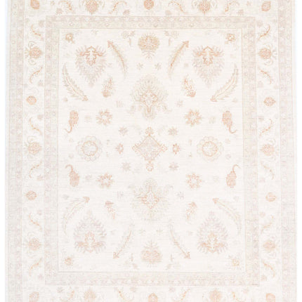 Serenity 6' 6" X 7' 9" Hand Knotted Wool Rug 6' 6" X 7' 9" (198 X 236) / Ivory / Wool