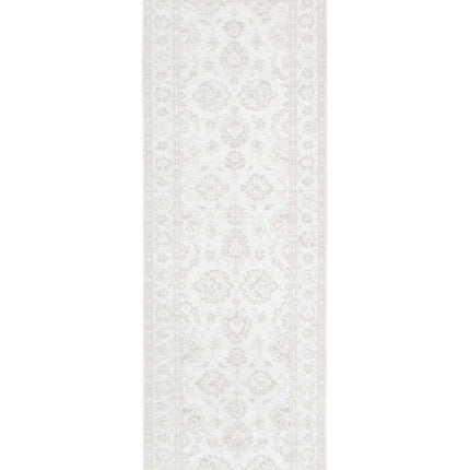 Serenity 2' 7" X 8' 2" Hand Knotted Wool Rug 2' 7" X 8' 2" (79 X 249) / Ivory / Wool