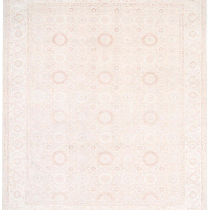 Serenity 11' 8" X 13' 8" Hand Knotted Wool Rug 11' 8" X 13' 8" (356 X 417) / Peach / Wool