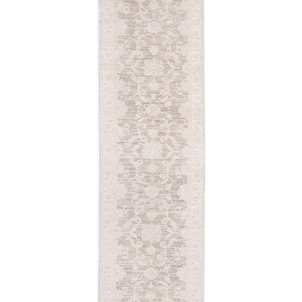 Serenity 4' 0" X 15' 1" Hand Knotted Wool Rug 4' 0" X 15' 1" (122 X 460) / Brown / Wool