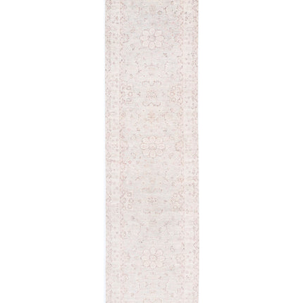 Serenity 2' 6" X 10' 1" Hand Knotted Wool Rug 2' 6" X 10' 1" (76 X 307) / Grey / Wool