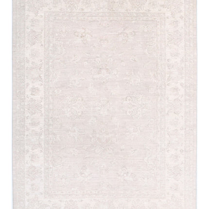 Serenity 5' 7" X 7' 8" Hand Knotted Wool Rug 5' 7" X 7' 8" (170 X 234) / Grey / Wool