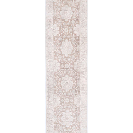 Serenity 2' 7" X 10' 0" Hand Knotted Wool Rug 2' 7" X 10' 0" (79 X 305) / Brown / Wool