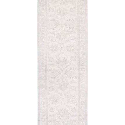 Serenity 2' 6" X 7' 11" Hand Knotted Wool Rug 2' 6" X 7' 11" (76 X 241) / Ivory / Wool